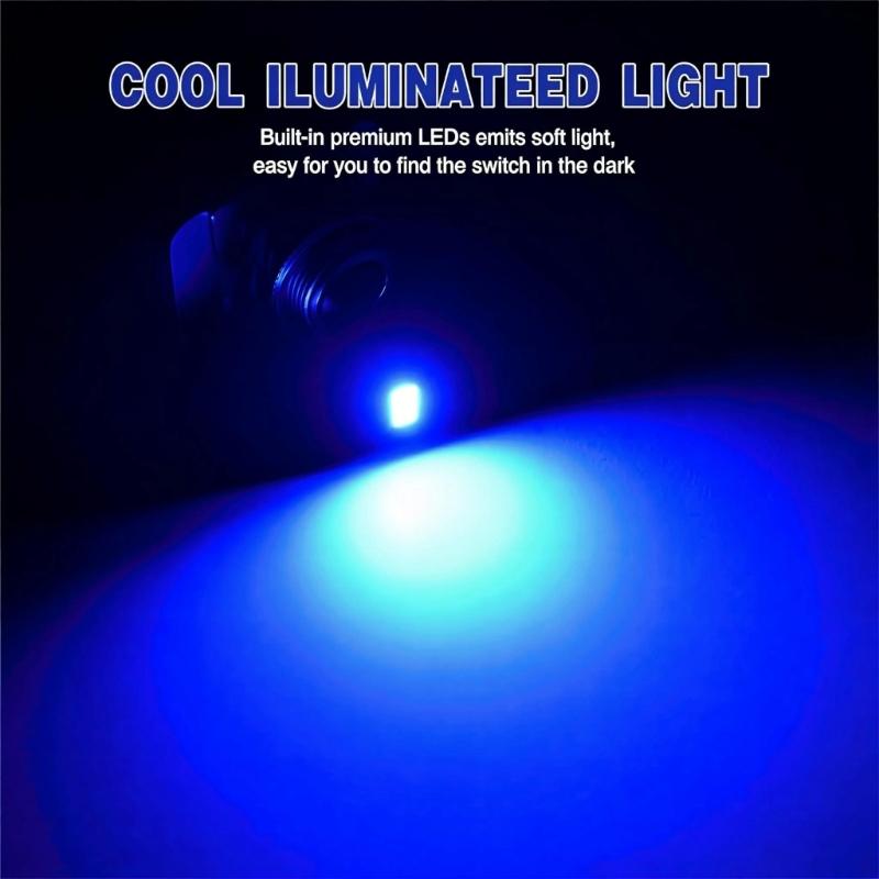 Easy Installs Rocker Switches LED Indicator 30A Heavy Duty Waterproof Dustproof Designs Controller for Car Modifications