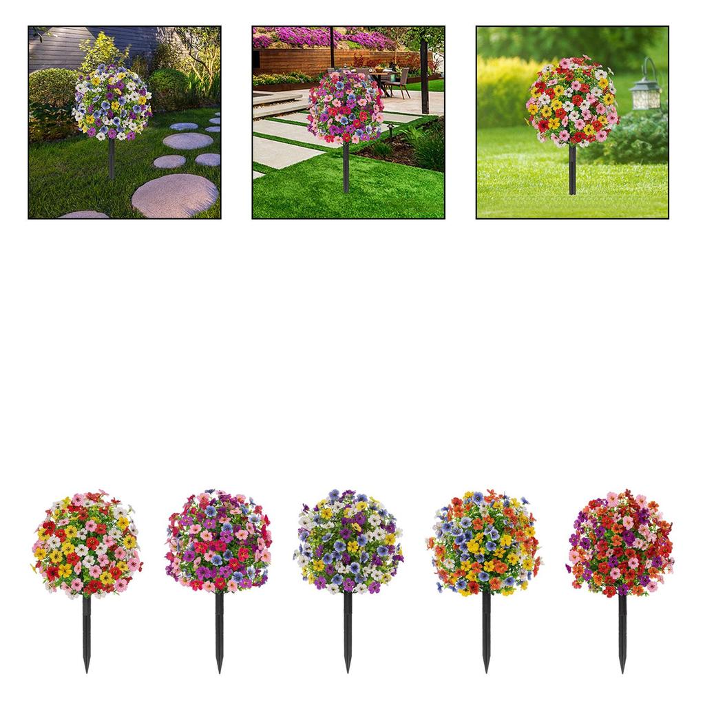 Artificial Flower Garden Stake Decoration Versatile 24" Romantic Gift Fairy