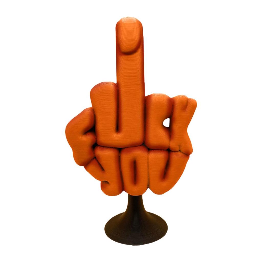 Middle Finger Decor Crafts Middle Finger Statue for Fireplace Window Desktop