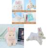 Peluche coniglio in materiale soffice a fibra corta per regalo per bambini e decorazione della camera da letto