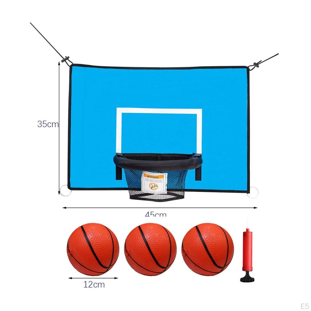 Verstellbarer Höhe Trampolin Basketballkorb Set - Lustige und Aufregende Ergänzung