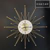 Wall Clock Creative Wrought Iron Wall Clock Stylish Simple Bedroom Living Room Home Hot  Living Room Light Luxury Wall Watch