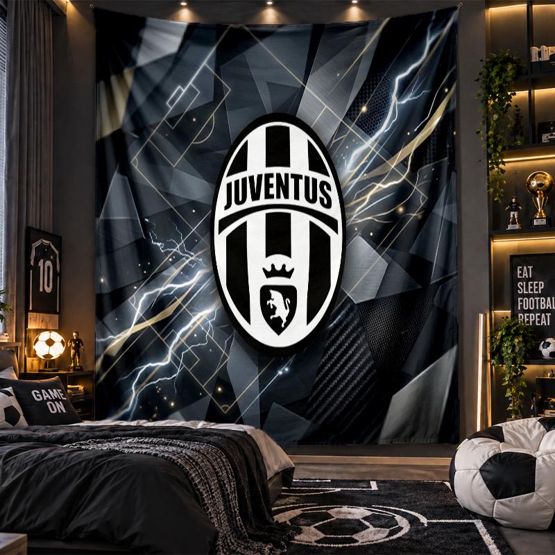 Arazzo da Appendere a Parete Tessuto Stampato Juventus FC per Soggiorno Camera da Letto Decorazione per la Casa