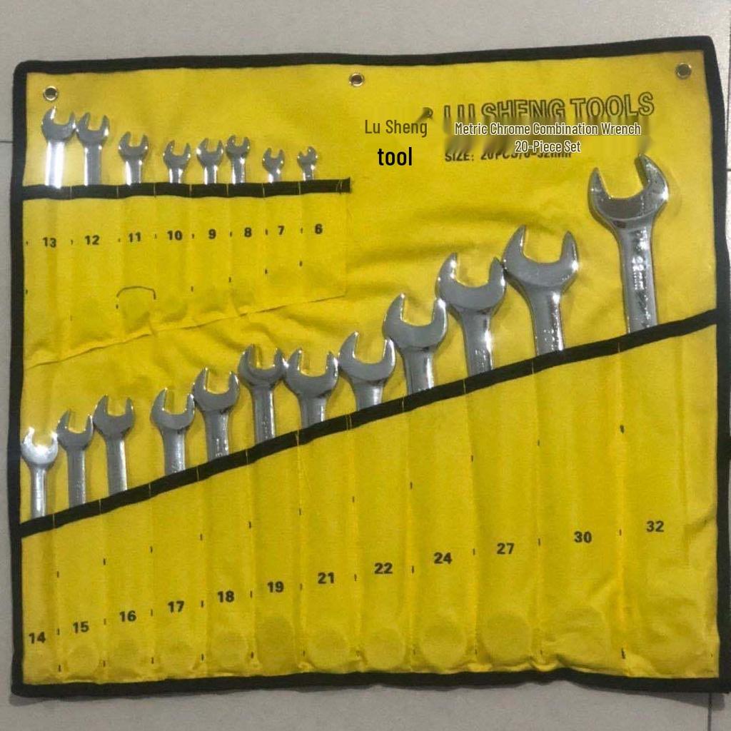 14-teiliges Maul-/Ringmaulschlüssel-Set mit Hängetasche für Mechaniker