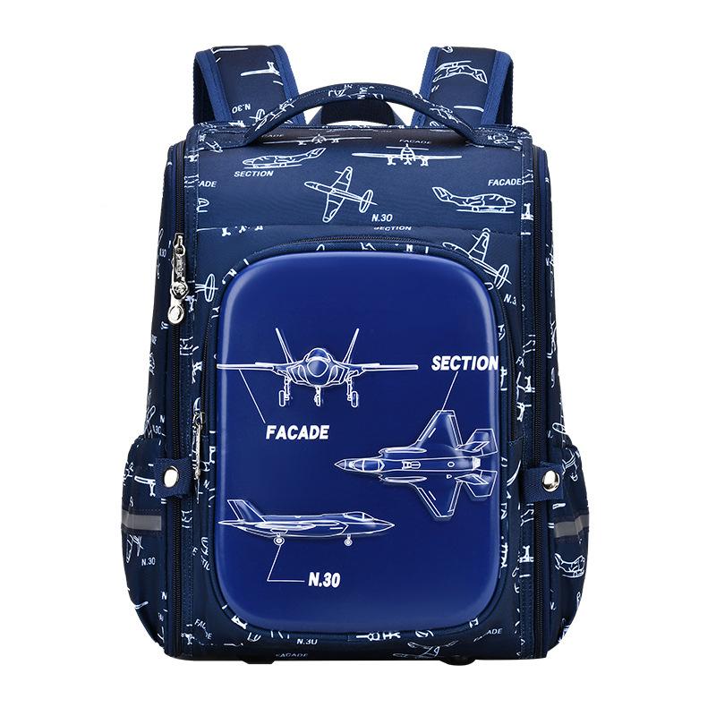 NewCartoon School Bag for Primary School Students, Boys' Integrated Large Capacity Children's Bag