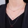 Stainless Steel Chains Classical 1.3mm Wide O Shape Rolo Link Necklace Choker For Women Pendant DIY Jewelry