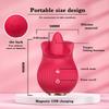 Women's Rose Flower Clitoral Vibrator with Dual Vibration & Suction