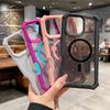 Case for IPhone 17 16 12 13 14 15 Pro Max 17AIR Four Magnetic Attraction Corner Anti Drop Color Border Hard Silicone Back Cover
