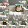 Funny And Quirky Party Animals Pillow Case Cotton Linen Fabric Square Zipper Pillowcase Home Decorative Living Room