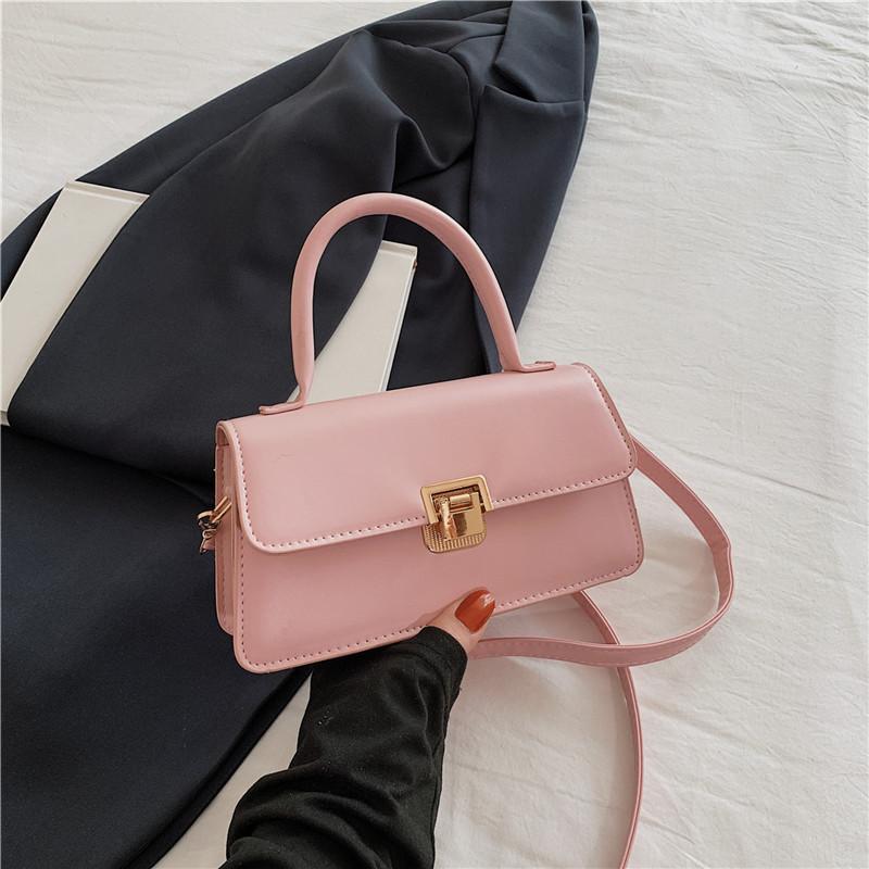 Fashionable Pu Leather Small Square Shoulder Bag For Women Trendy And Retro