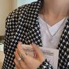 Trendy Retro Rui Li Irregular Ring: Women's Popular European & Korean Style Index Finger Jewelry