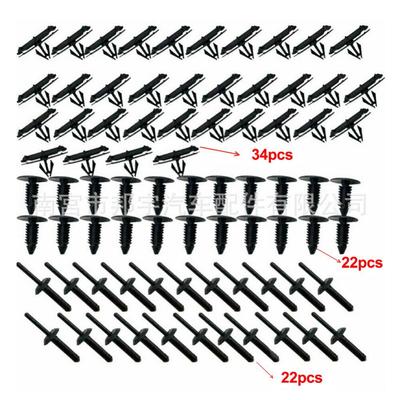 Kit de 78 Piezas de Clips de Retención y Guardabarros para Wrangler JK 2007-2017