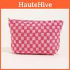 Oversized Checkered Cosmetic Organizer Bag For Toiletries Travel Toiletry Bag Portable