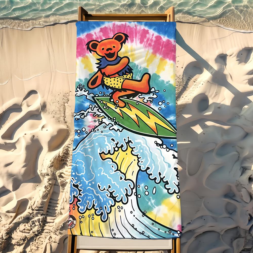 Rock Band G-Grateful Dead Handtuch Strandtuch Reise Leicht Hautfreundlich Für Pool Strand Camping Kreuzfahrt Sommer