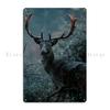 Deer Metal Sign Design Painting Custom Iron Retro Tin Sign Poster