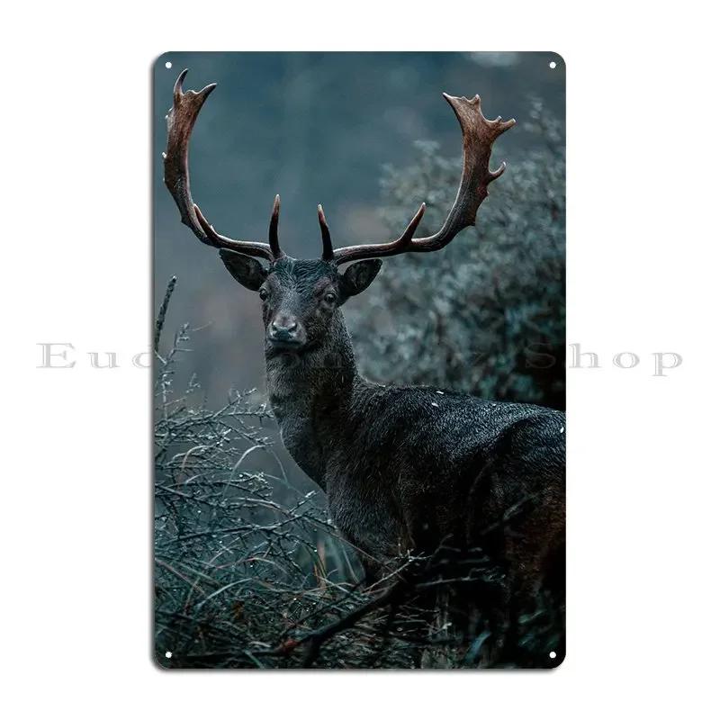 Deer Metal Sign Design Painting Custom Iron Retro Tin Sign Poster 20x30cm（7.8x11.8inch）