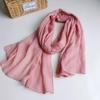 High-End Japanese Cotton-Linen Scarf: Autumn/Winter Candy Color Shawl & Sunshade for Women