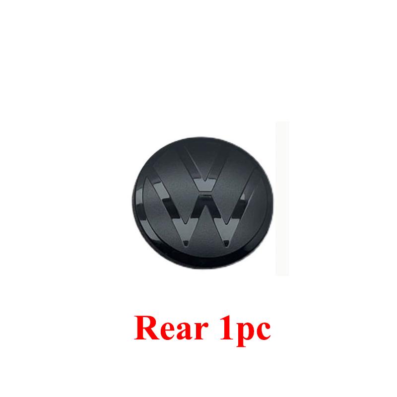 2026 Neu Für VOLKSWAGEN VW VW T-ROC ABS Spiegel Schwarz 144mm 113mm Emblem Auto Frontgrill Logo Heckklappen Emblem Für Volkswagen T-