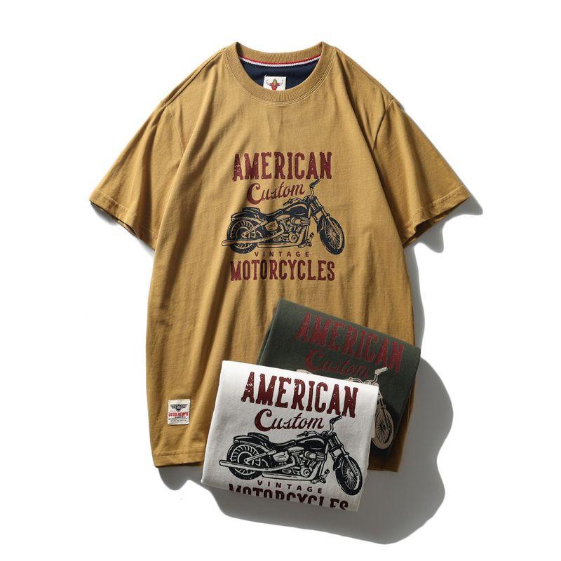Export Export to Domestic Sales All Cotton Short Sleeve T-shirt Male Trendy Summer American Retro Pure Cotton Base White T-shirt
