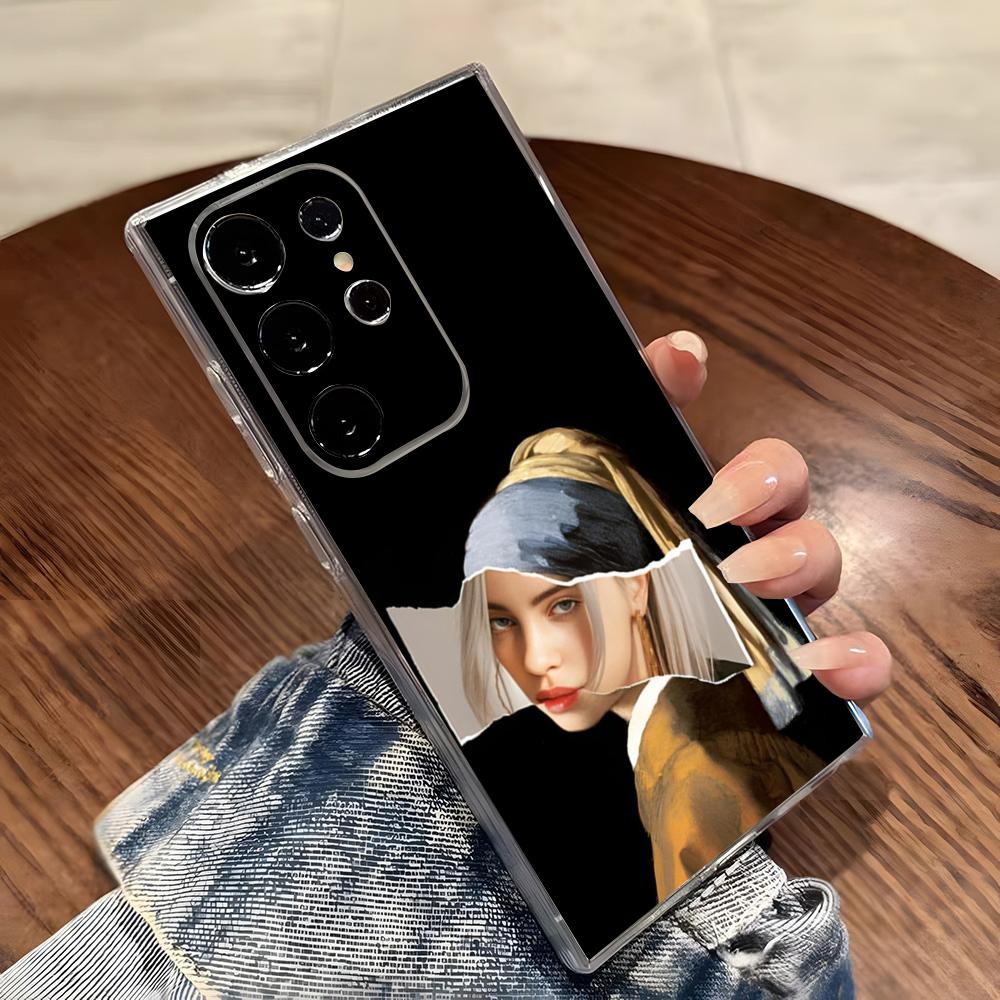 

Fall Asleep Happier Than Ever Phone Case For Samsung S26 S25 S24 Ultra S23 Fe S22 S20 S21 Plus Plus 5G Fe Transparent Cover Galaxy S24 FE