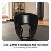Padded Boxing Headgear Shock-Absorbing Sparring Head Guard Adjustable Guarding