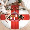 Sunderland A.F Custom Name Round Area Rug,Carpet Rug for Living Room Bedroom Sofa Playroom Decor,Non-slip Floor Mat