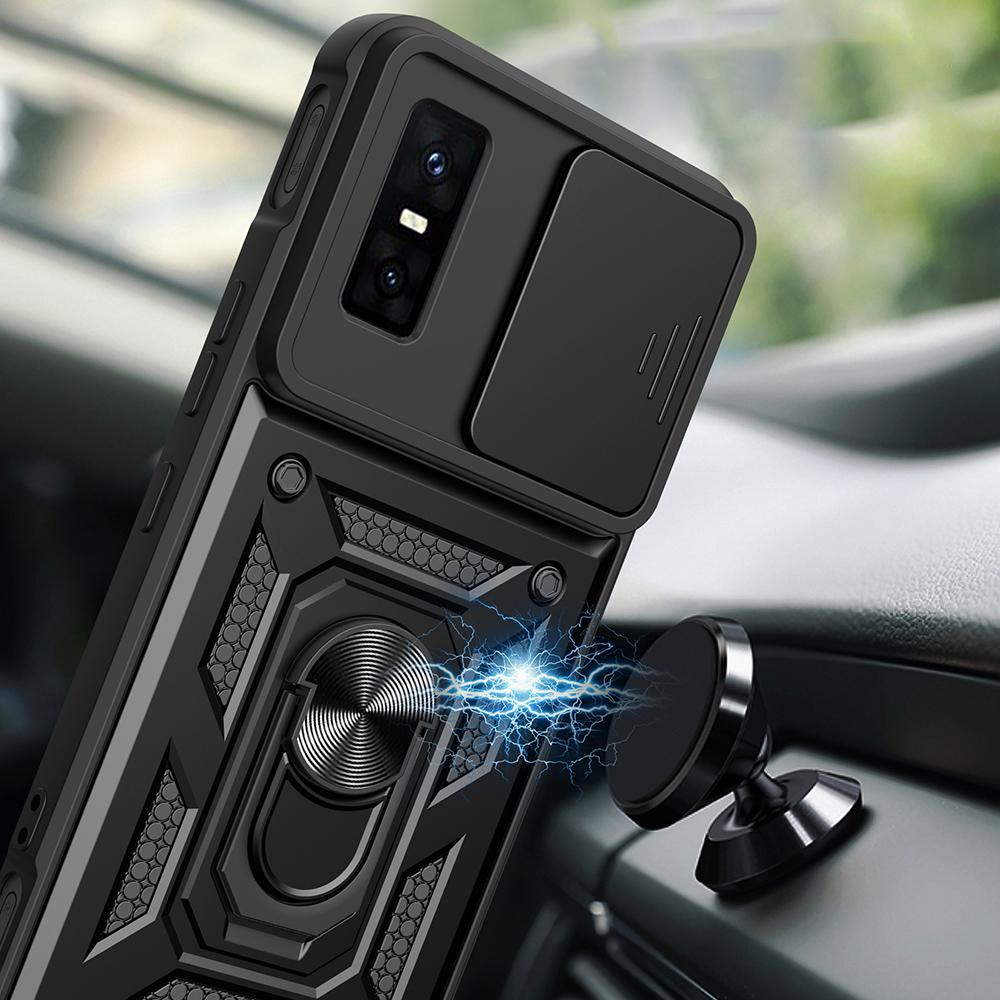 Hülle für Infinix GT 30 Pro 5G Hülle Schiebekamera Ringständer Schutzhülle für Infinix GT 30 Pro Stoßfeste Capa