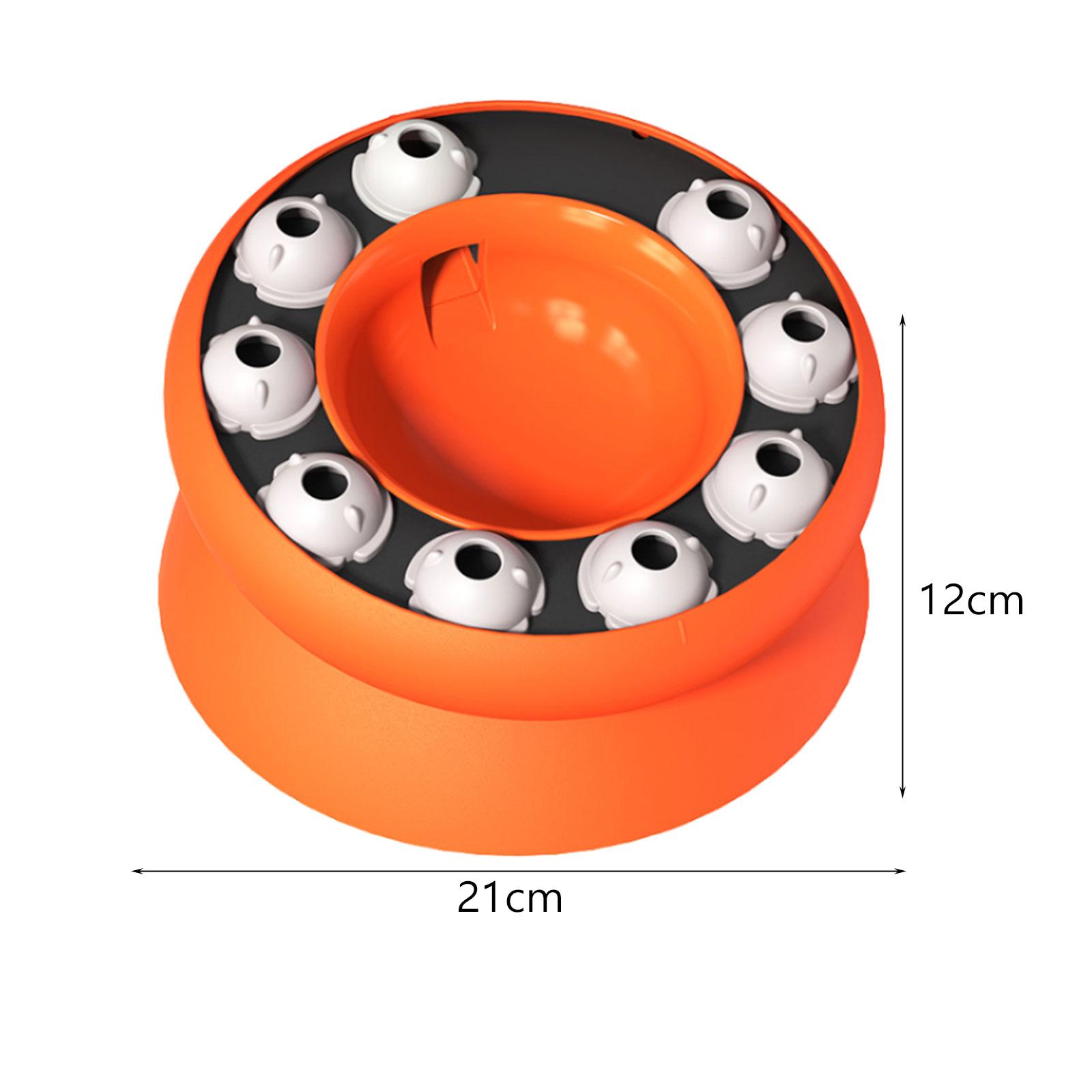 

Медленная кормушка для кошек, приподнятая миска, здоровое питание, диета, миска для корма для домашних животных, интерактивная головоломка, игрушка для щенков, собак и кошек, стимулирующая оранжевый