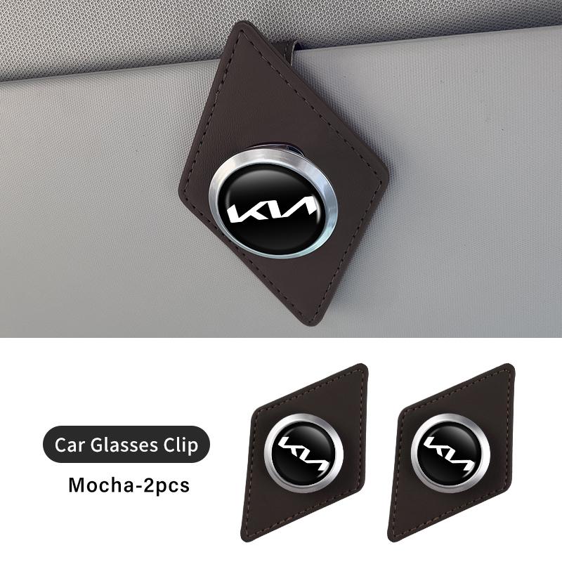 AEG1 For KIA Car Eyeglass Clip Card Ticket Holder Sun Glasses Storage Clip Accessories Rio K5 K2 Sportage Ceed Sorento Picanto