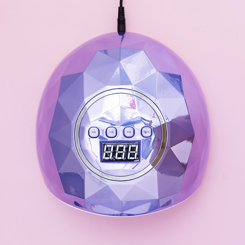 10-99 Seconds LED Nail Lamp Purple Smooth Nail Dryer High Power Nail Tool Lamp Nail Polish Dryer Home Nail Art