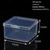 Rectangular Transparent PP Plastic Storage Box for Stationery, Cards, Hardware, Jewelry, and Fishing Gear