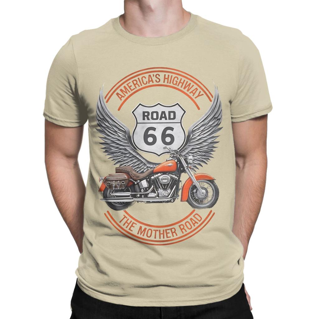 Americans Highway Route 66 The Mother Road Graphic 100 Cotton Tshirt Route 66 Tops Tees For Unisex