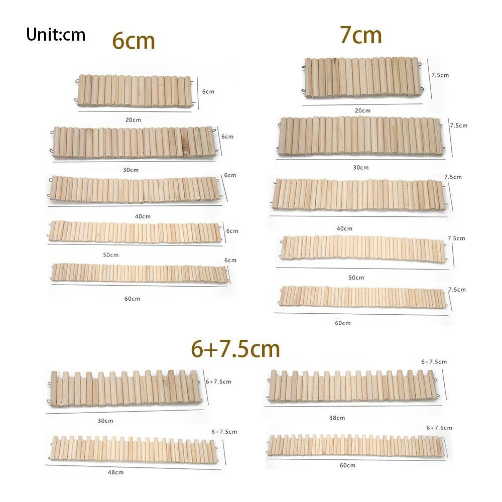 Multifunctional Hamster Suspension Bridge Wooden Hamster Habitat Toy  Small Animals