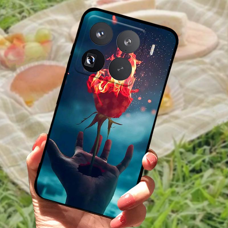 Hülle Für Xiaomi 15 Pro Silikon TPU Handy Stoßfest Weicher Bumper Schutzhülle Für Xiaomi Mi 15 Pro Coque 2410DPN6CC Schutzhüllen
