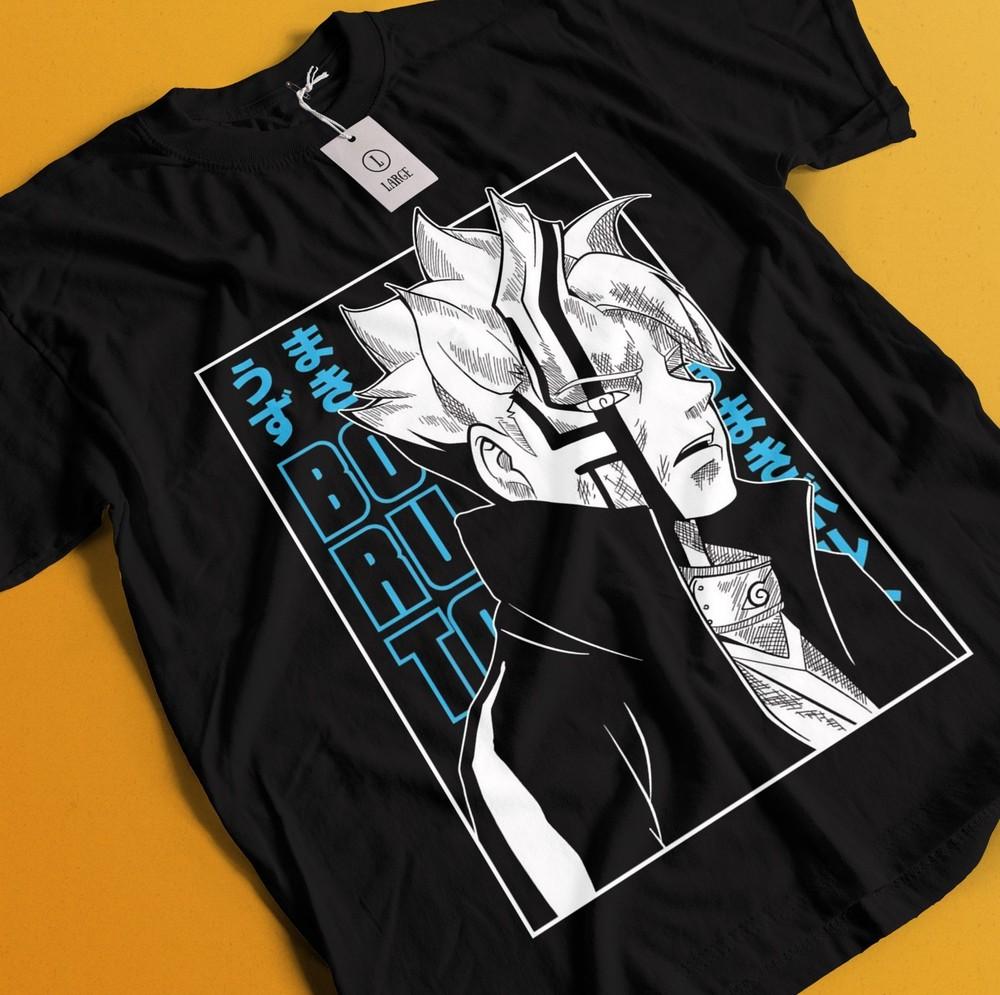 

Boruto Uzumaki Shirt Kawaki T-Shirt Naruto Tshirt Sarada Tee Anko Unisex Top XL