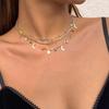 3 Single-Wearable Star Moon Handmade Chain Necklace Suit European and American Sweet Intellectual Elegance Twin Multi-Layer Necklace