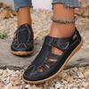 Cross Border Spring and Summer Breathable Hollow Women's Shoes with Toe Caps, Sporty Roman Sandals, Soft Soles, Mom's Hole Casual Shoes