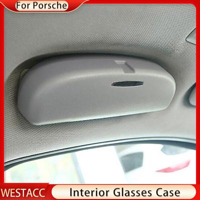 Autobril Case Zonnebrilhouder voor Porsche Cayenne 2018-2022 Macan 2014-2022 Panamera 2017-2022 Opbergdoos Clip