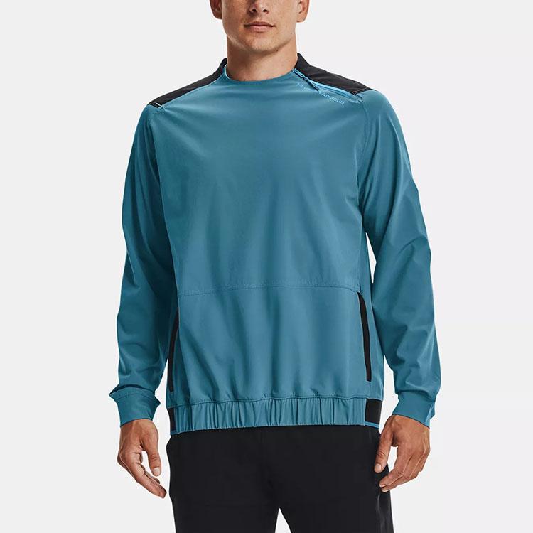 Under Armour Stretch Woven Crew Training Sweatshirt Men Sweatshirt Blue 1366193-597