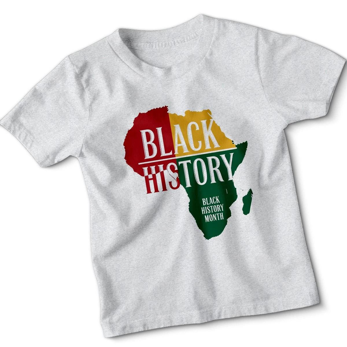 Black History Month Africa Cultural Observance Kids T-Shirt Unisex Tee 120