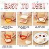 Sandwich Cutter and Sealer Crustless Sandwich Maker PP Sandwich Press Maker Peanut Butter Jelly Crustless Sandwich Cutters YY125