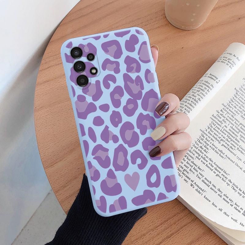 For Samsung Galaxy A13 4G A 13 5G Phone Case Fashion Leopard Print Pattern Soft Silicone Funda For Samsung A36 A15 A25 A35 Cover
