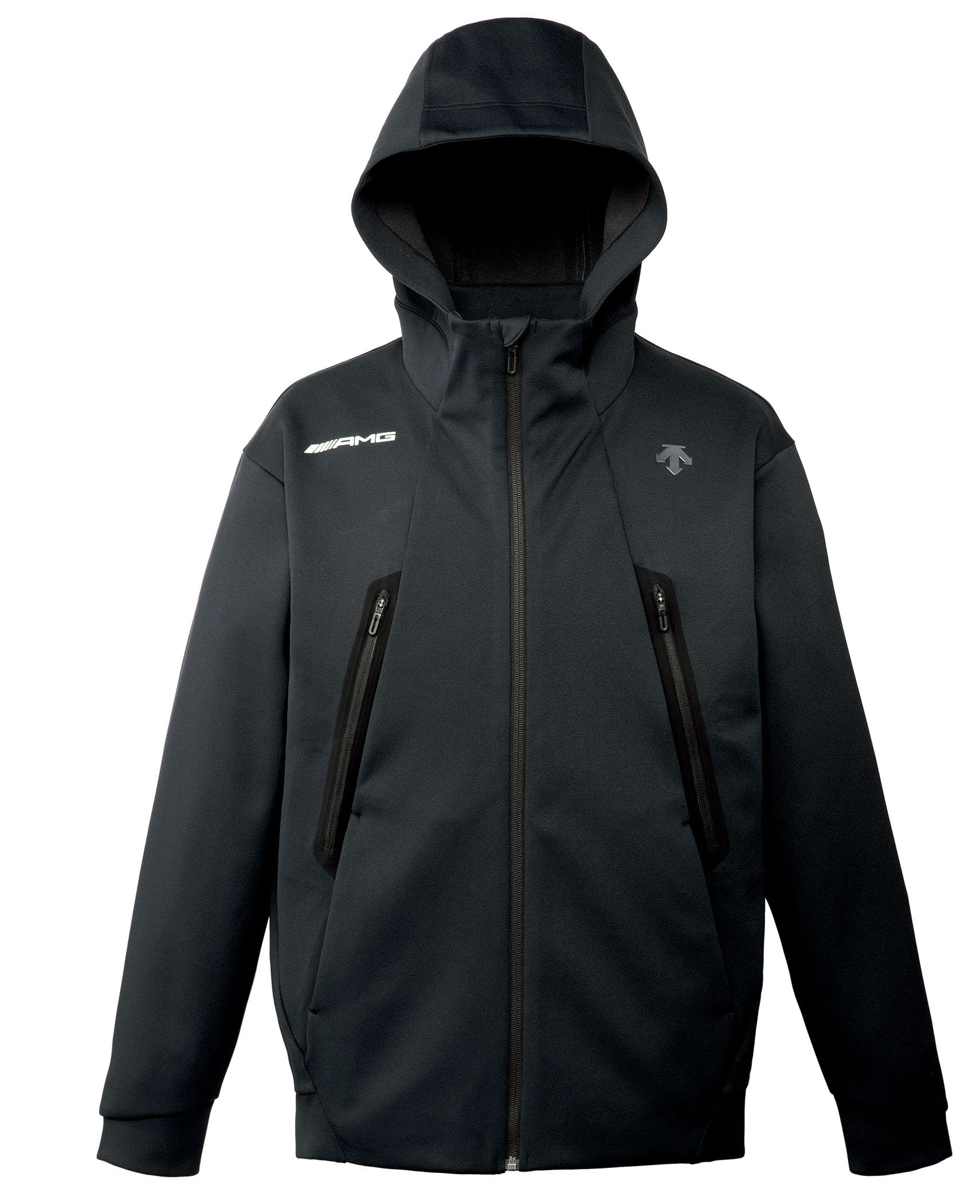 

[Mercedes-Benz Collection] Genuine Mercedes-AMG x DESCENTE Tex Sweat Full-Zip Hoodie Jacket, Black (XO)