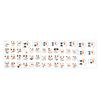 Cartoon snowman emoji sticker funny snowman decoration sticker self-adhesive refrigerator sticker wall sticker gift box decoration