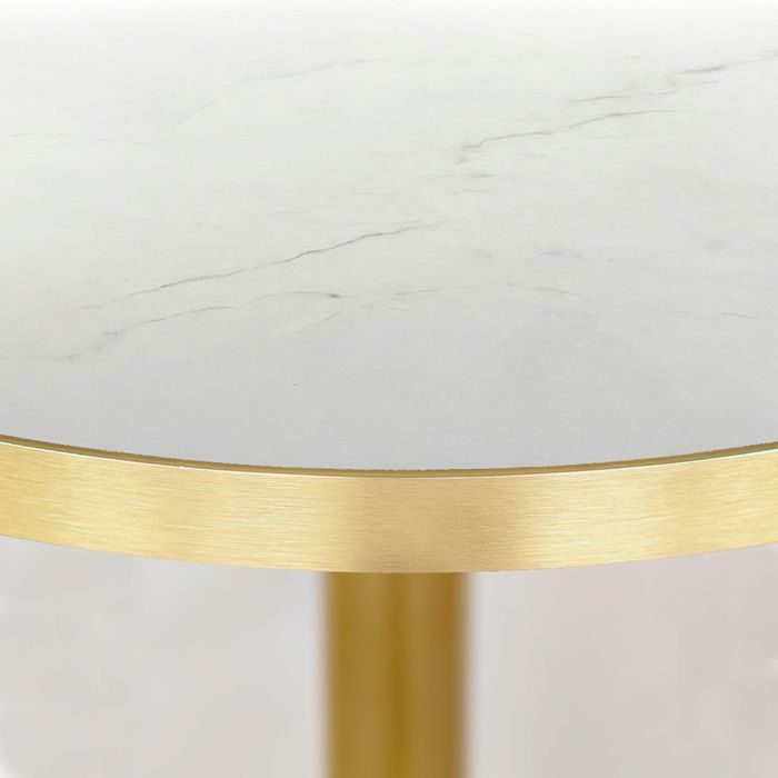 Mange-debout rond Ø 60 cm Rome bistrot marbre translucide