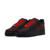 Nike Air Force 1 Rutschfest, Abriebfest, Leicht Niedrig geschnittene Skateboard-Schuhe Unisex Schwarz Rot CW2288-001(Team598-)