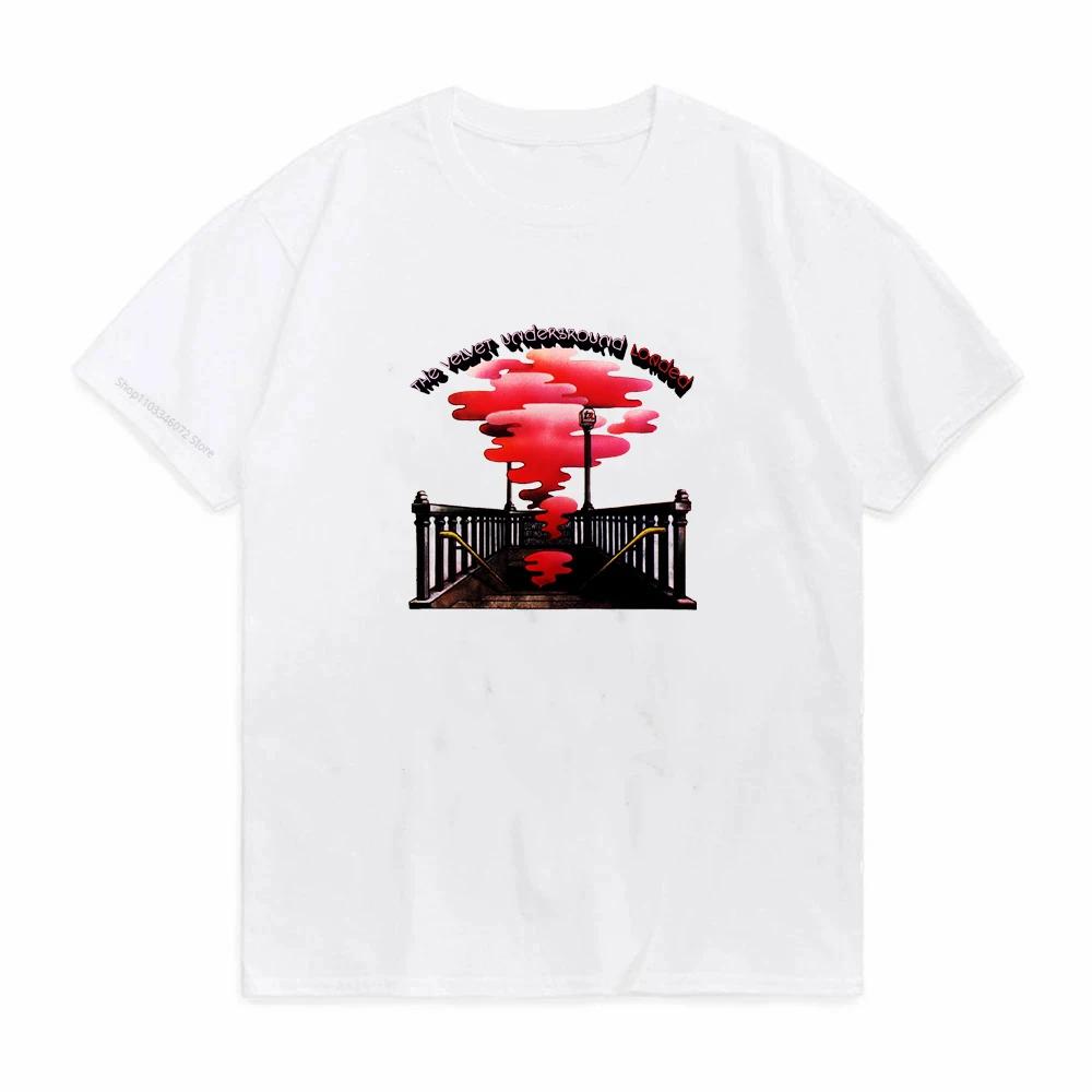 Unisex Crew Neck Tshirt Cotton Brand TeeShirt Black The Velvet Underground T Shirt Male Summer Loose Style Cool ONeck Top Tee
