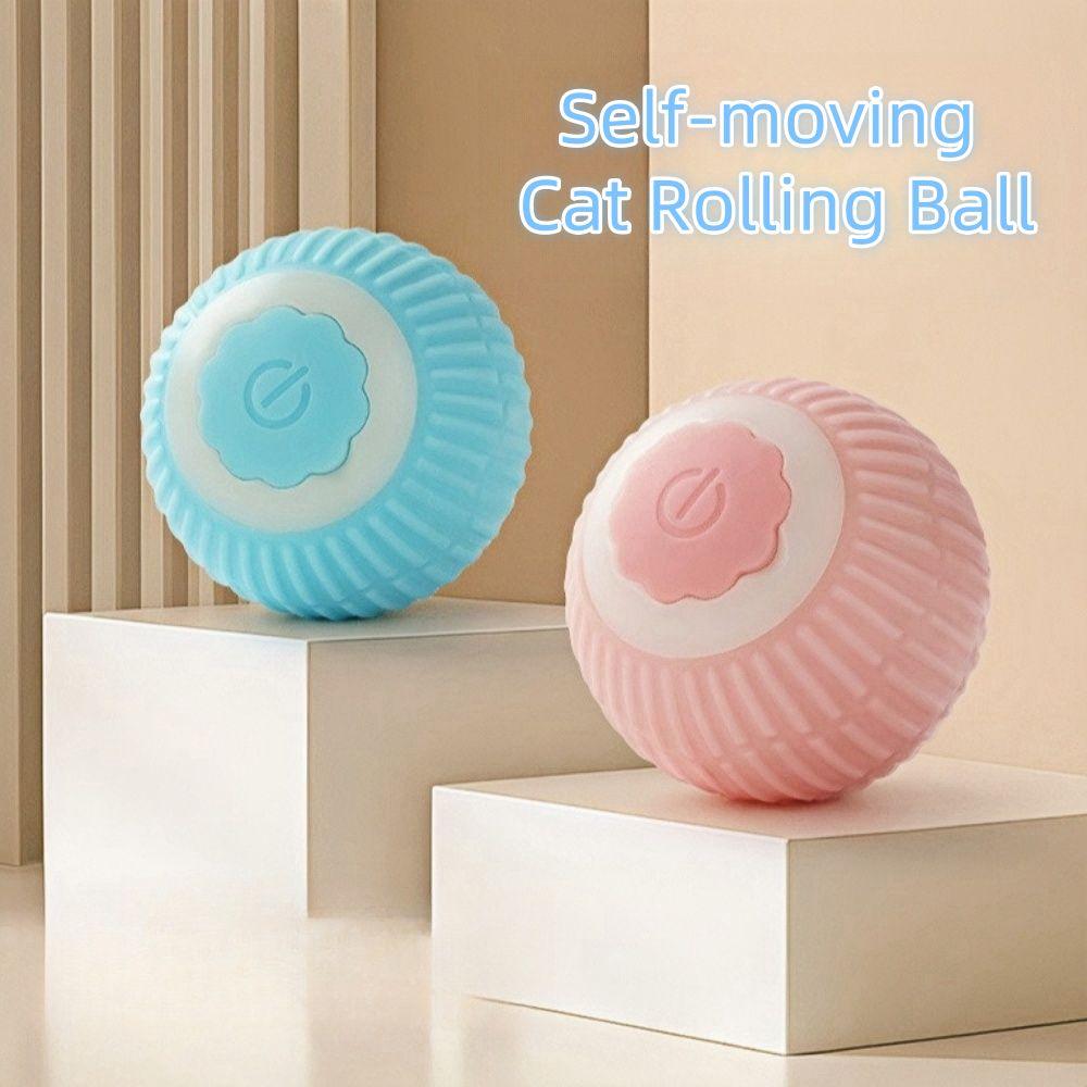 

Self-moving Kitten Interactive Balls Glowing Motion Ball Toys Smart Cat Rolling Ball for Indoor B-Blue