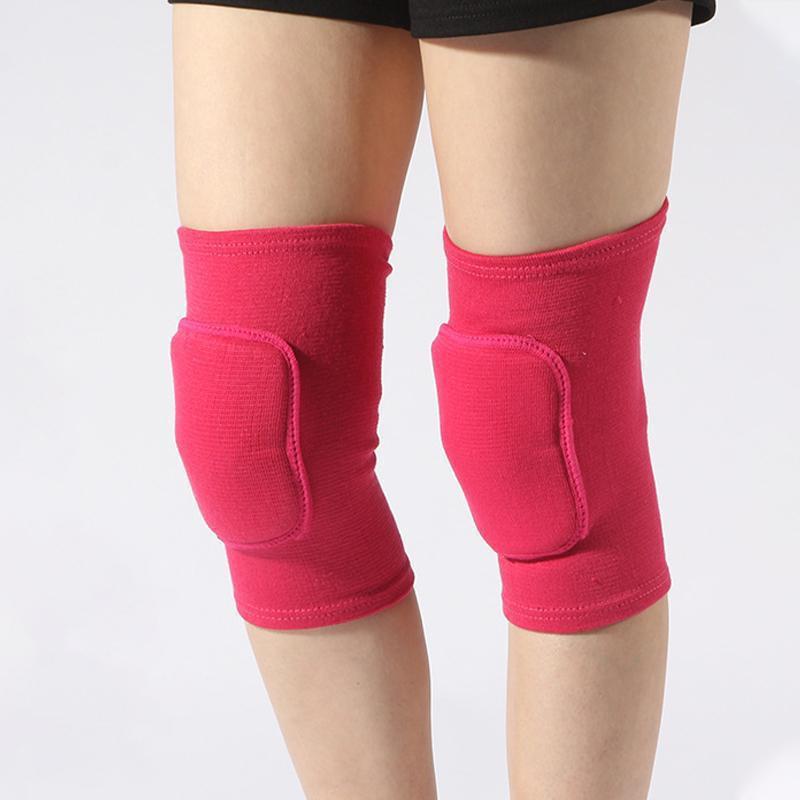1Pair Compression Knee Pads Non-Slip Breathable Knee Support Braces Anticollision Sponge Soft Knee Pads