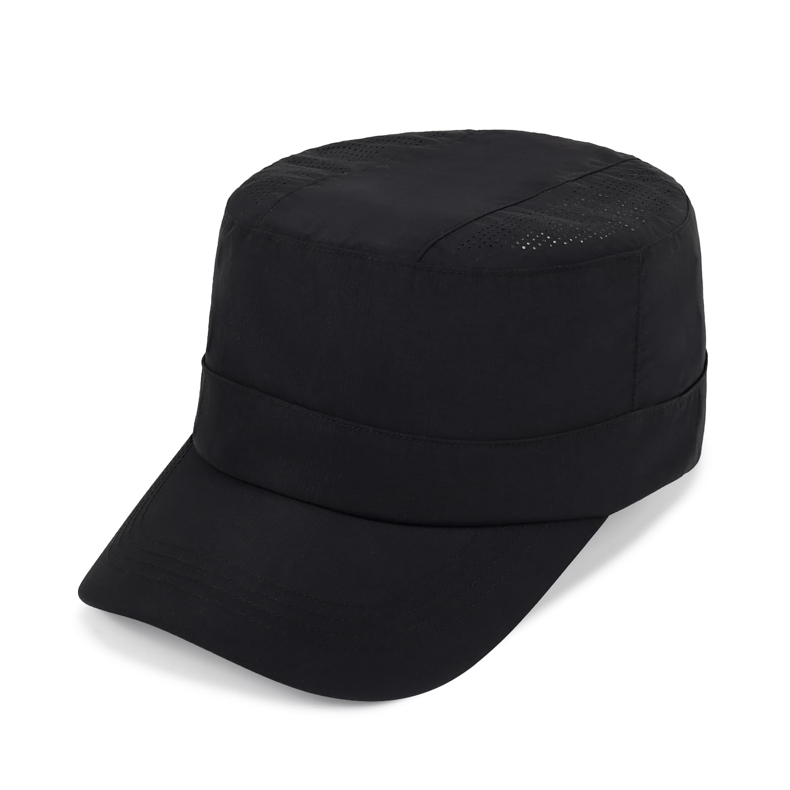 

Летняя кепка Geyanuo с дышащей сеткой и защитой от УФ-лучей, легкая и прочная для активного отдыха, такого как и пеший туризм, мужская быстросохнущая защита, цвет, чёрный